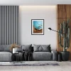 Exemple du tirage encadré dans un décors intérieur.