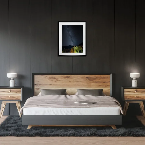 Exemple du tirage encadré dans un décors intérieur.